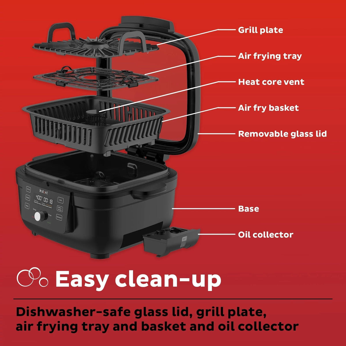Instant Pot® Indoor Grill and Air Fryer