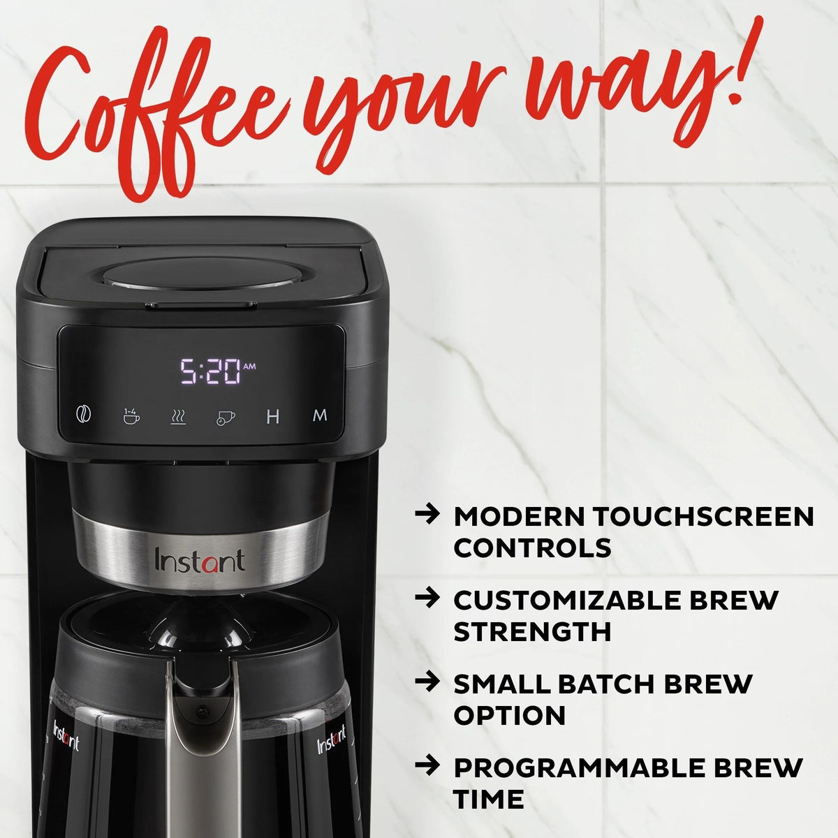 Instant Pot® Infusion Brew Plus 12-cup Coffee Maker