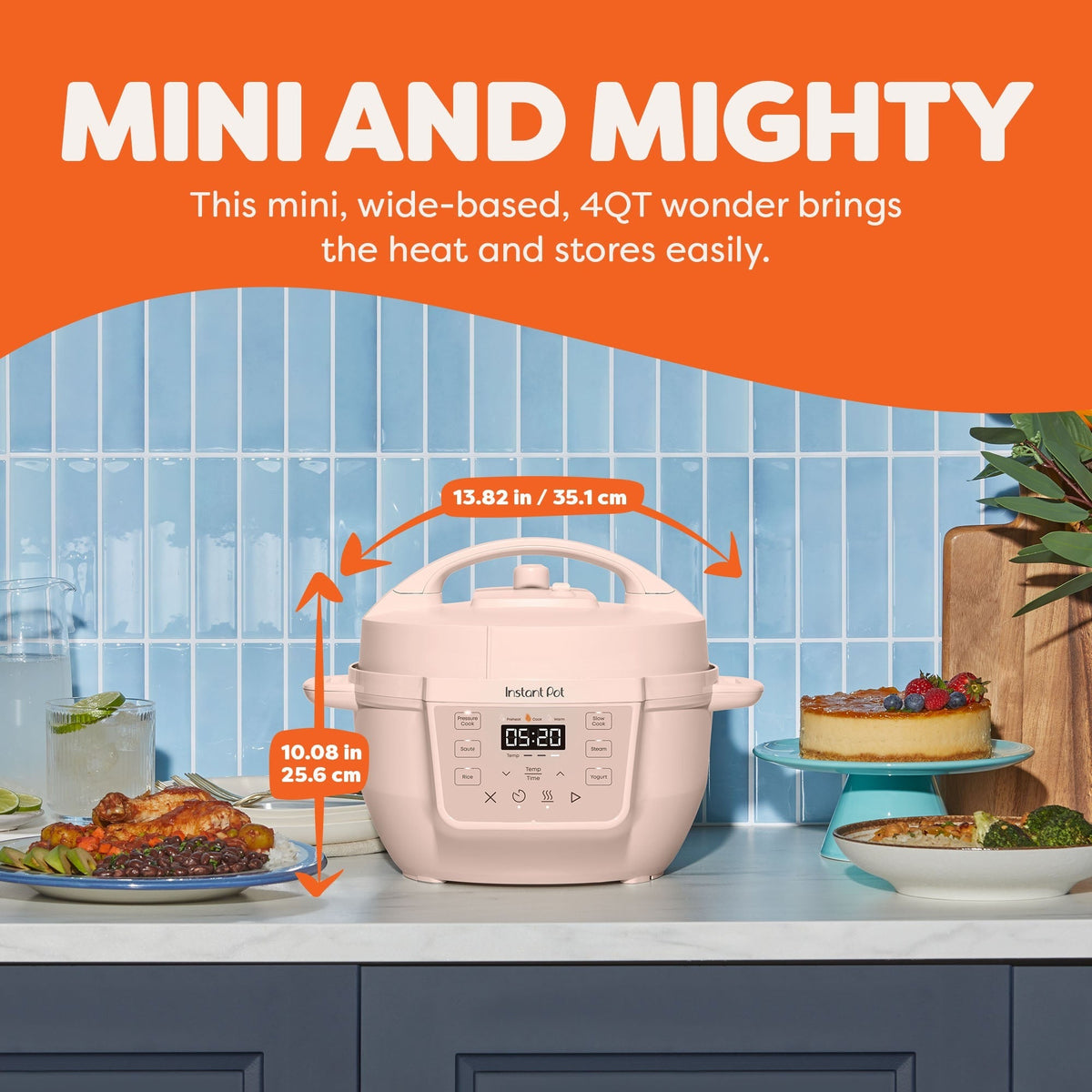 Instant Pot® 4QT RIOTM Mini Multi-Cooker, Rosewater