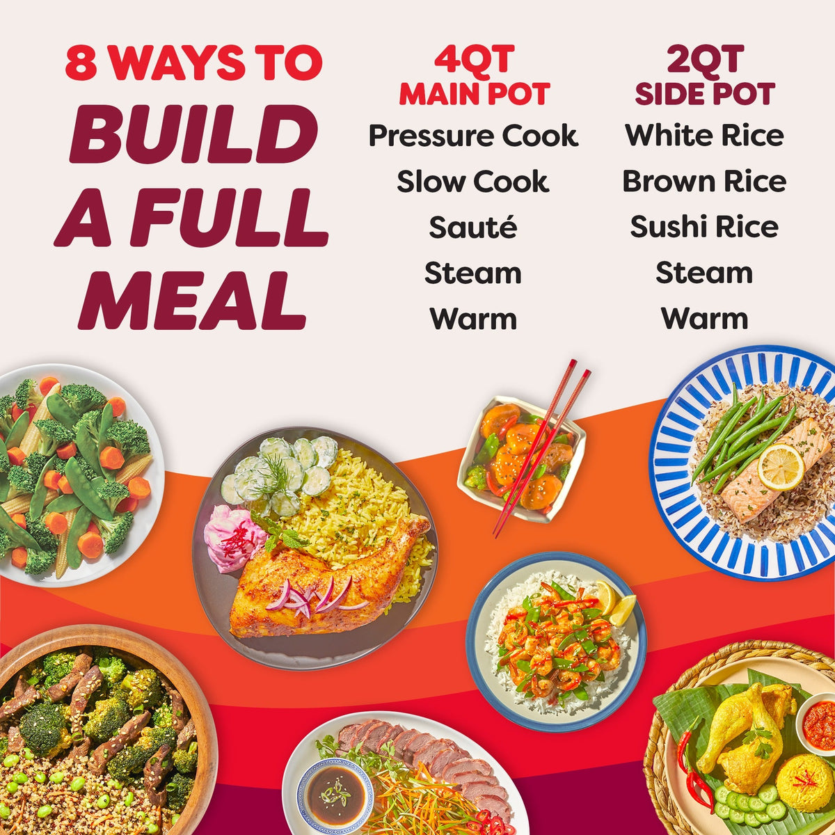 Instant Pot® Dual Action Multi-Cooker, Sea Salt
