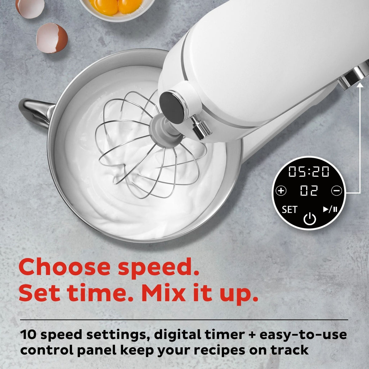 Instant Pot® 7.4QT Stand Mixer Pro Series, Pearl White