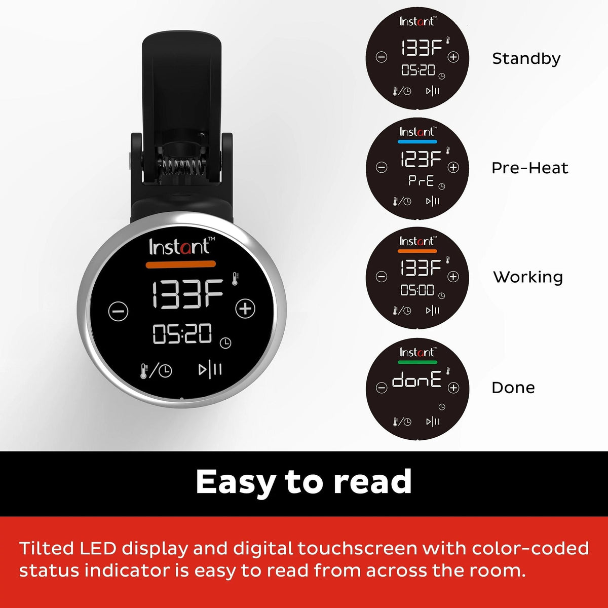 Instant Pot® Accu SlimTM Sous Vide Immersion Circulator, V2