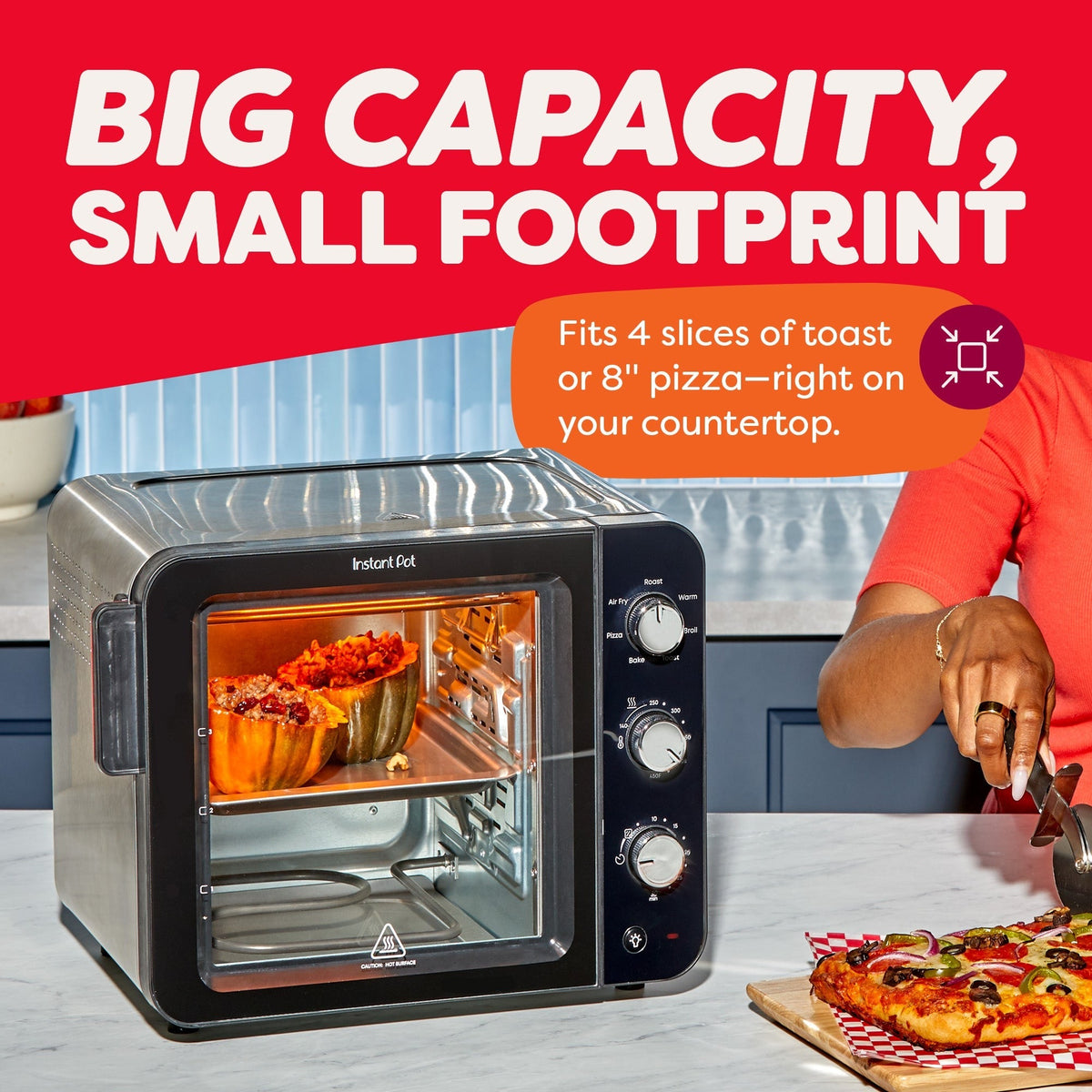 Instant Pot® 4-Slice InstantHeatTM Mini Air Fryer Toaster Oven