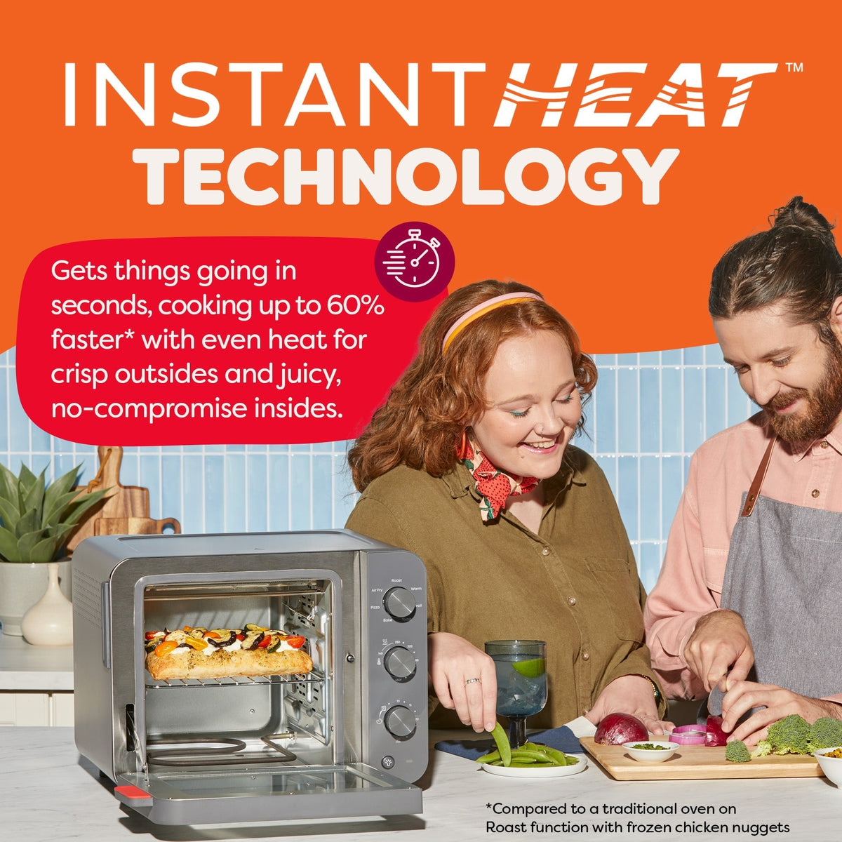 Instant Pot® 4-Slice InstantHeatTM Mini Air Fryer Toaster Oven, Truffle