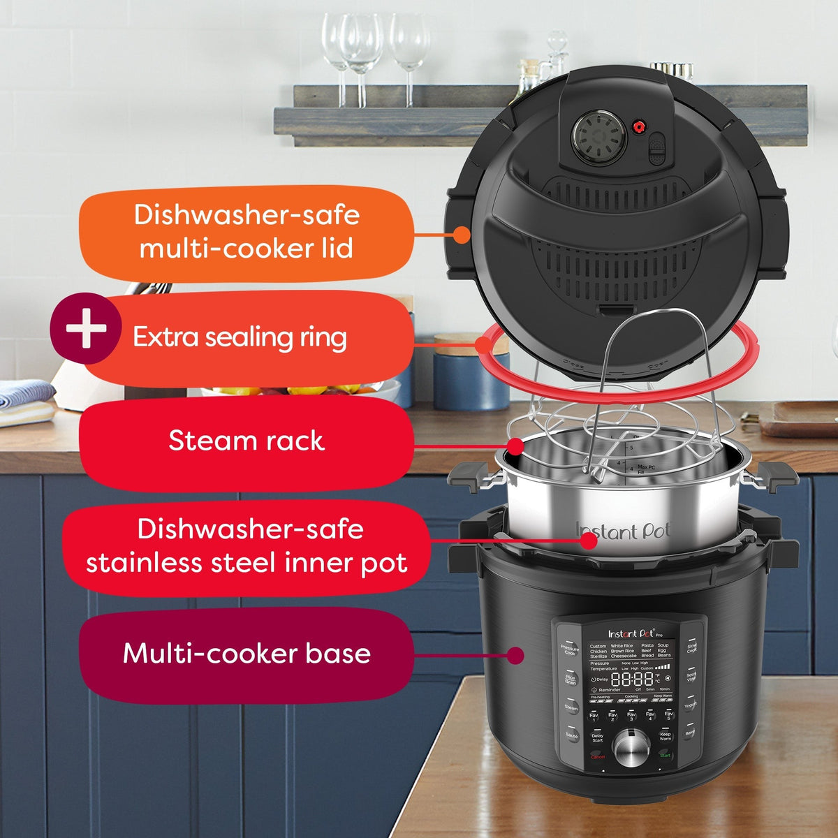 Instant Pot® ProTM 8QT Multi-Use Pressure Cooker