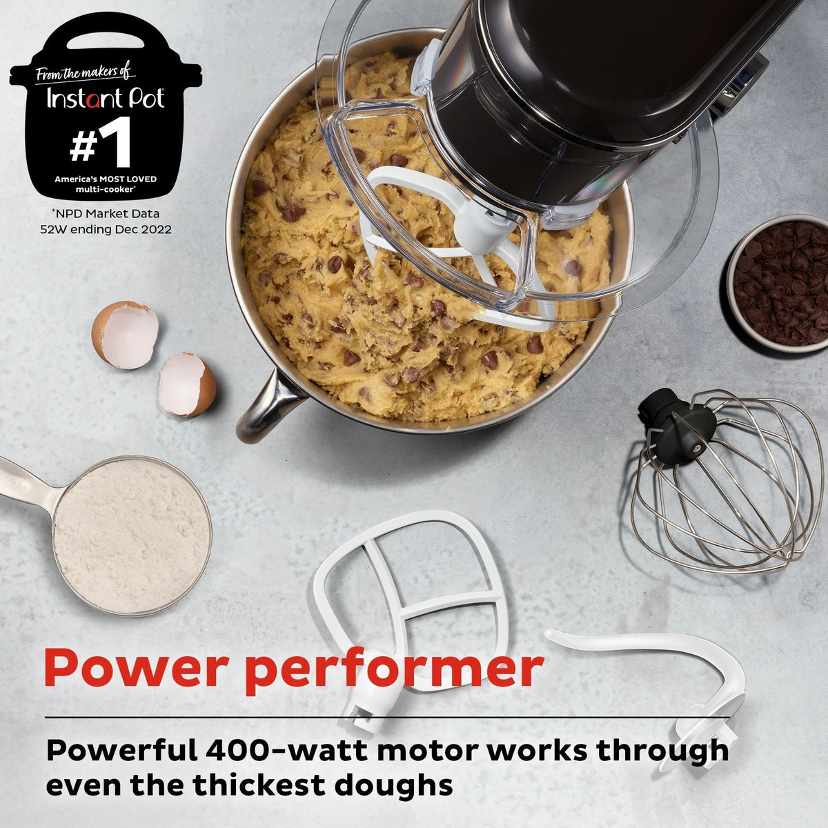 Instant Pot® 6.3QT Stand Mixer, Black