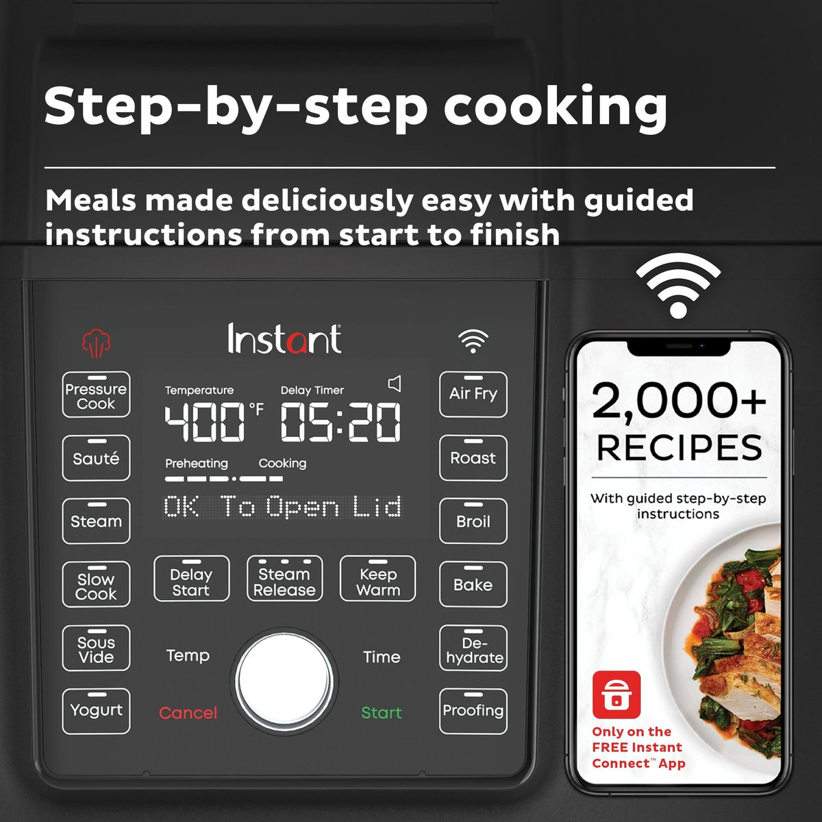 Instant Pot® DuoTM CrispTM 6.5QT with Ultimate Lid Smart Multi-Cooker and Air Fryer