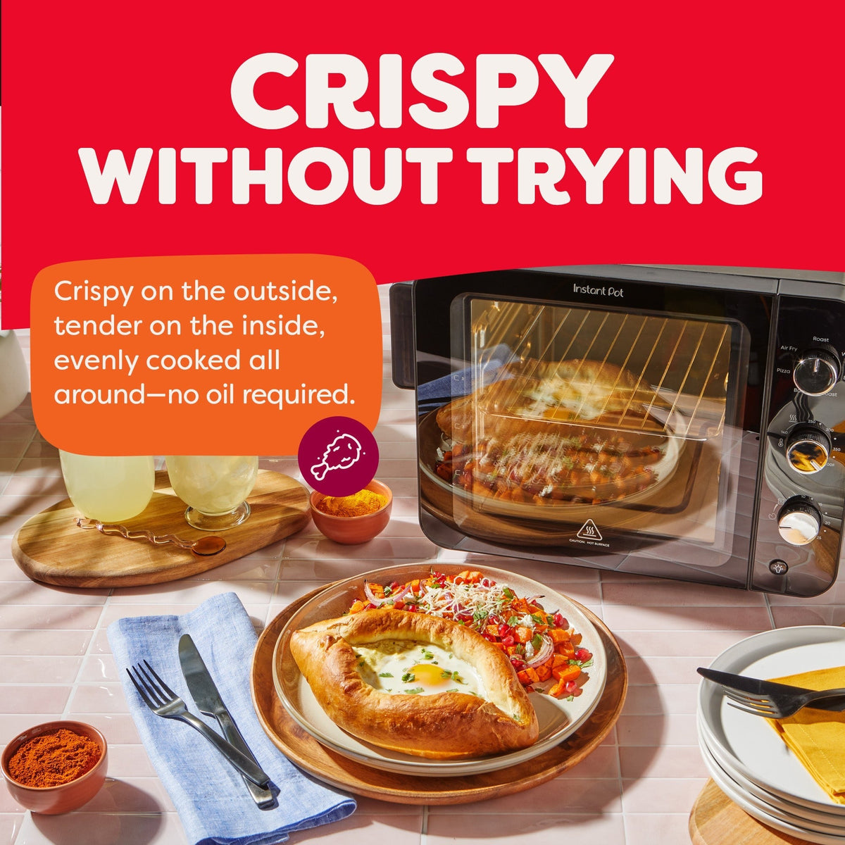 Instant Pot® 4-Slice InstantHeatTM Mini Air Fryer Toaster Oven