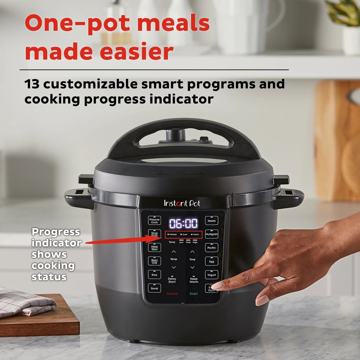 Instant Pot® 6QT RIOTM Multi-Cooker, Black