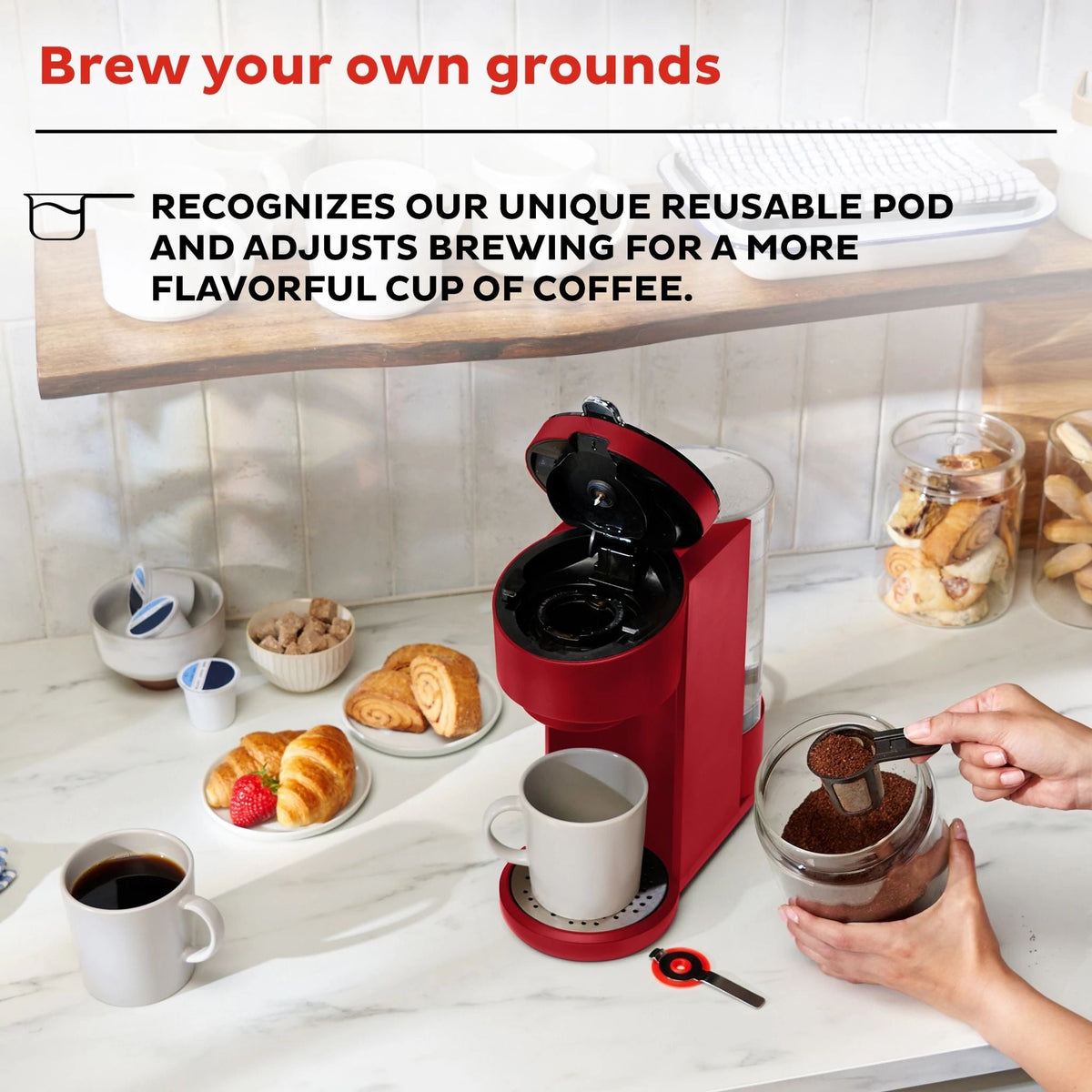 Instant Pot® SoloTM Single Serve Coffee Maker, Maroon