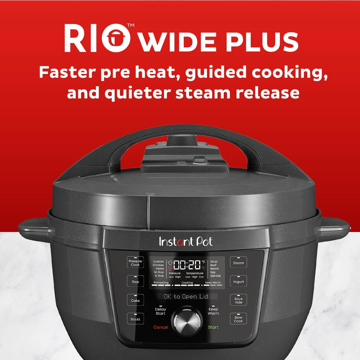 Instant Pot® RIOTM Wide Plus Multi-Cooker