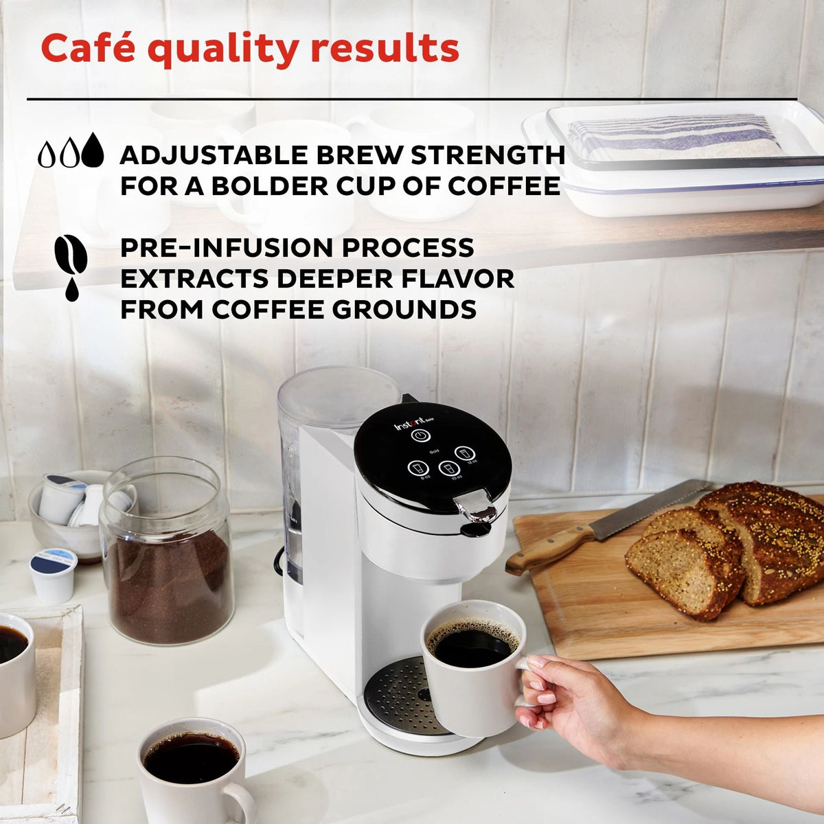 InstantTM Pot® SoloTM Single Serve Coffee Maker, White