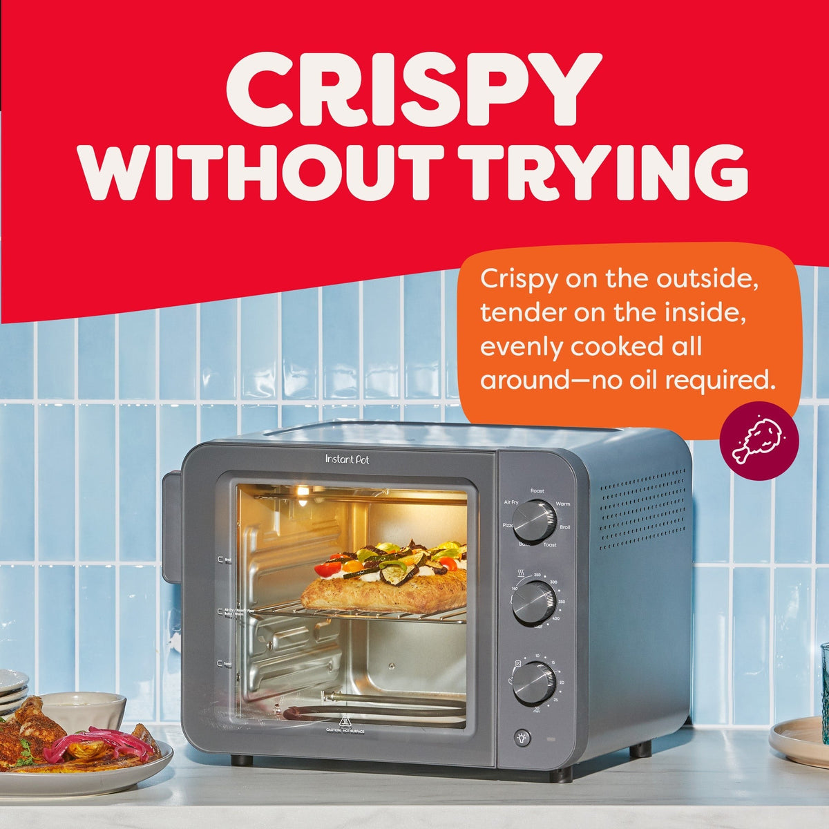Instant Pot® 4-Slice InstantHeatTM Mini Air Fryer Toaster Oven, Truffle
