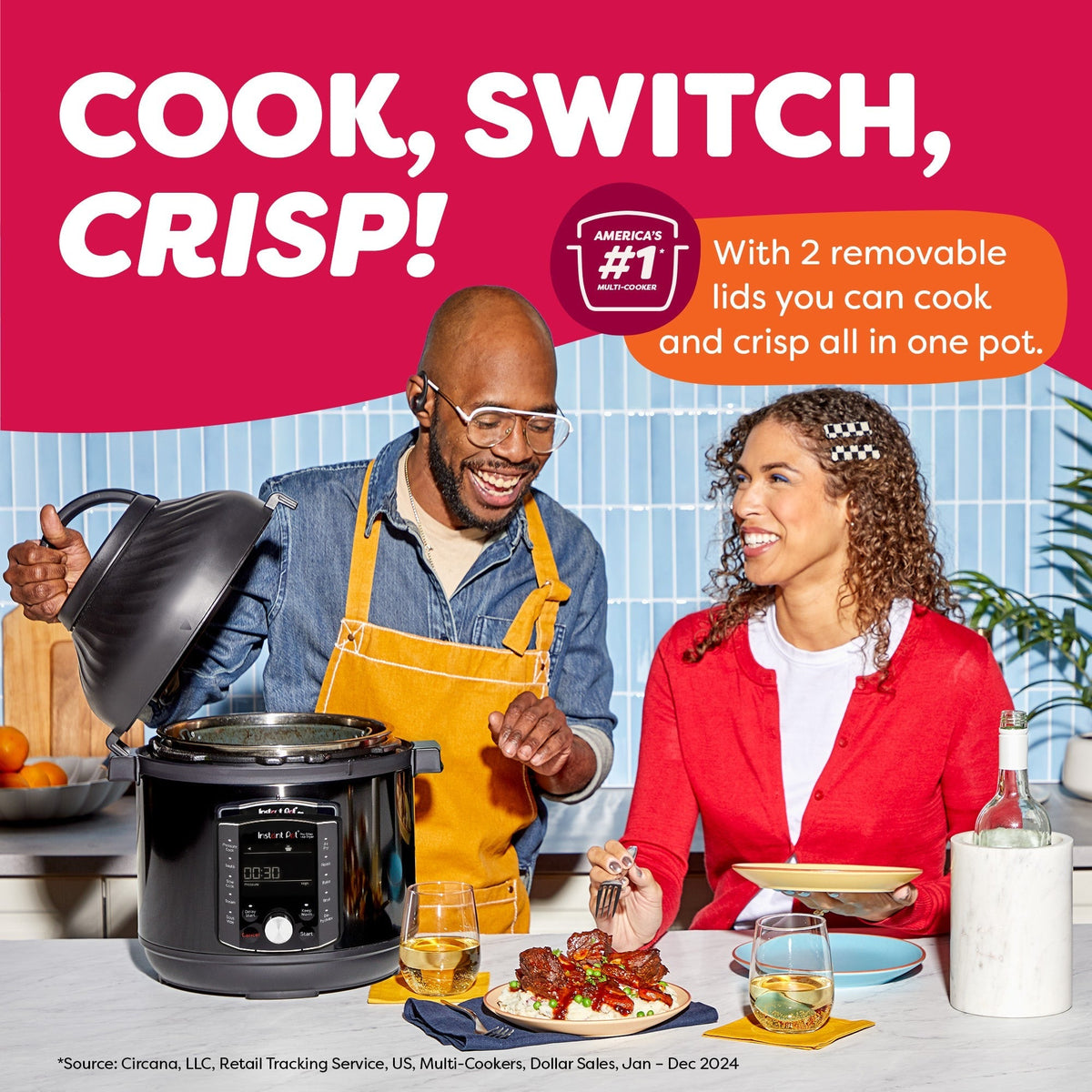 Instant Pot® ProTM Crisp & Air Fryer 8QT Multi-Use Pressure Cooker and Air Fryer
