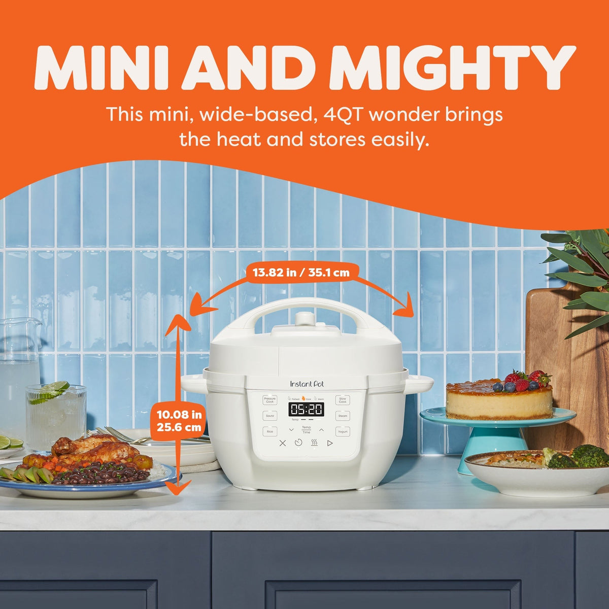 Instant Pot® 4QT RIOTM Mini Multi-Cooker, Sea Salt