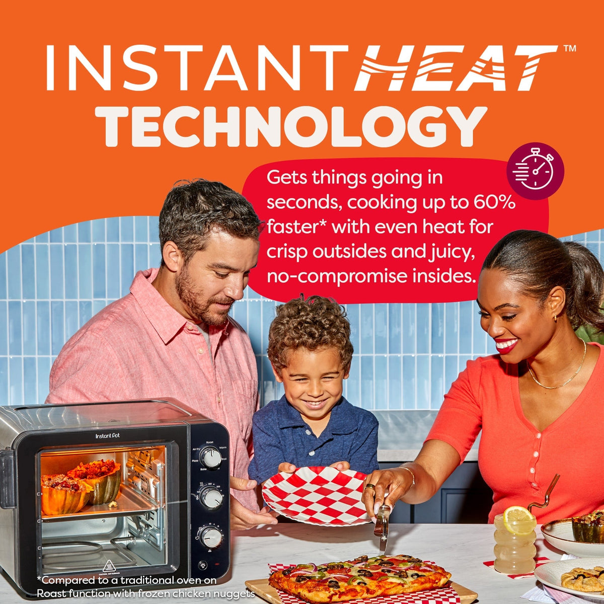 Instant Pot® 4-Slice InstantHeatTM Mini Air Fryer Toaster Oven