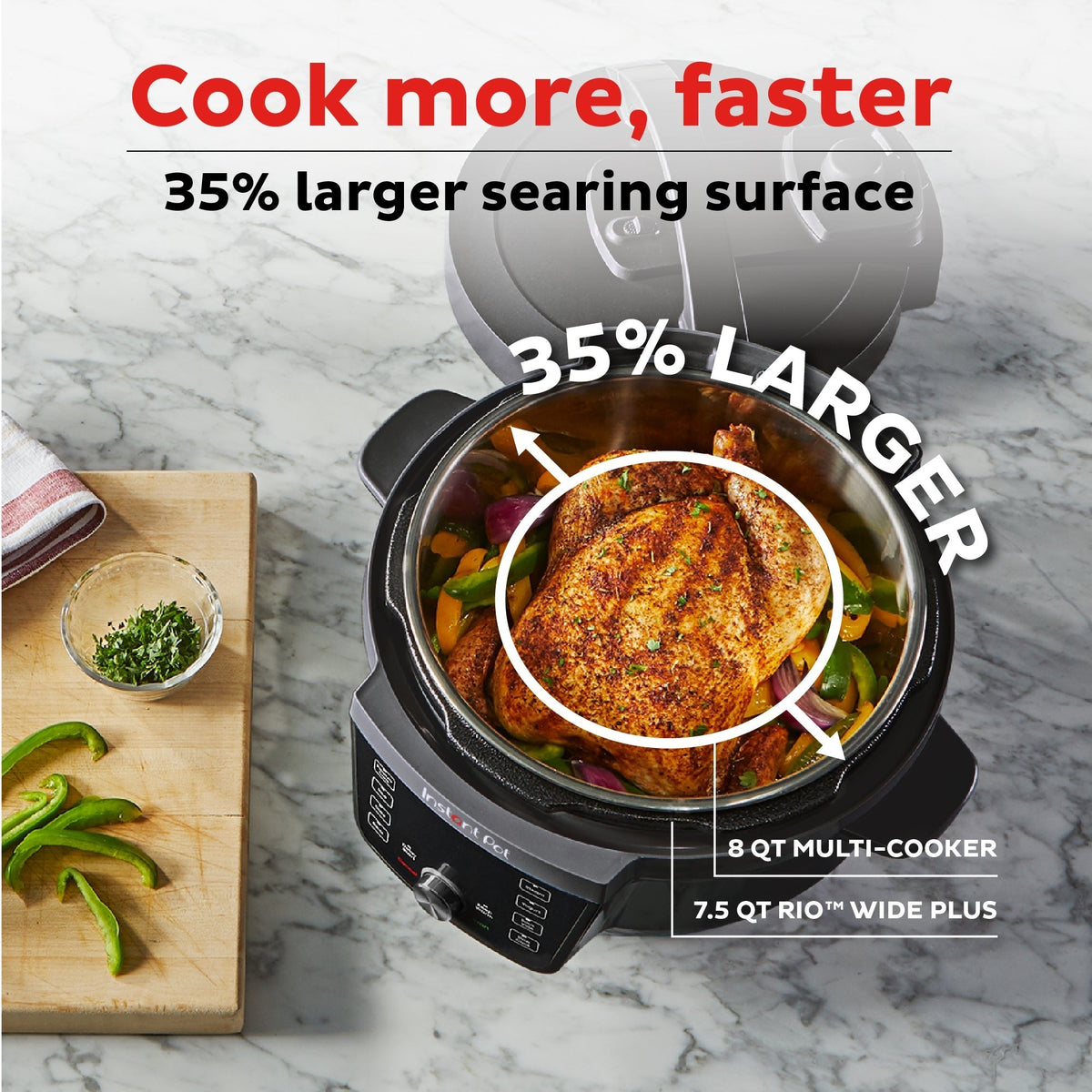 Instant Pot® RIOTM Wide Plus Multi-Cooker