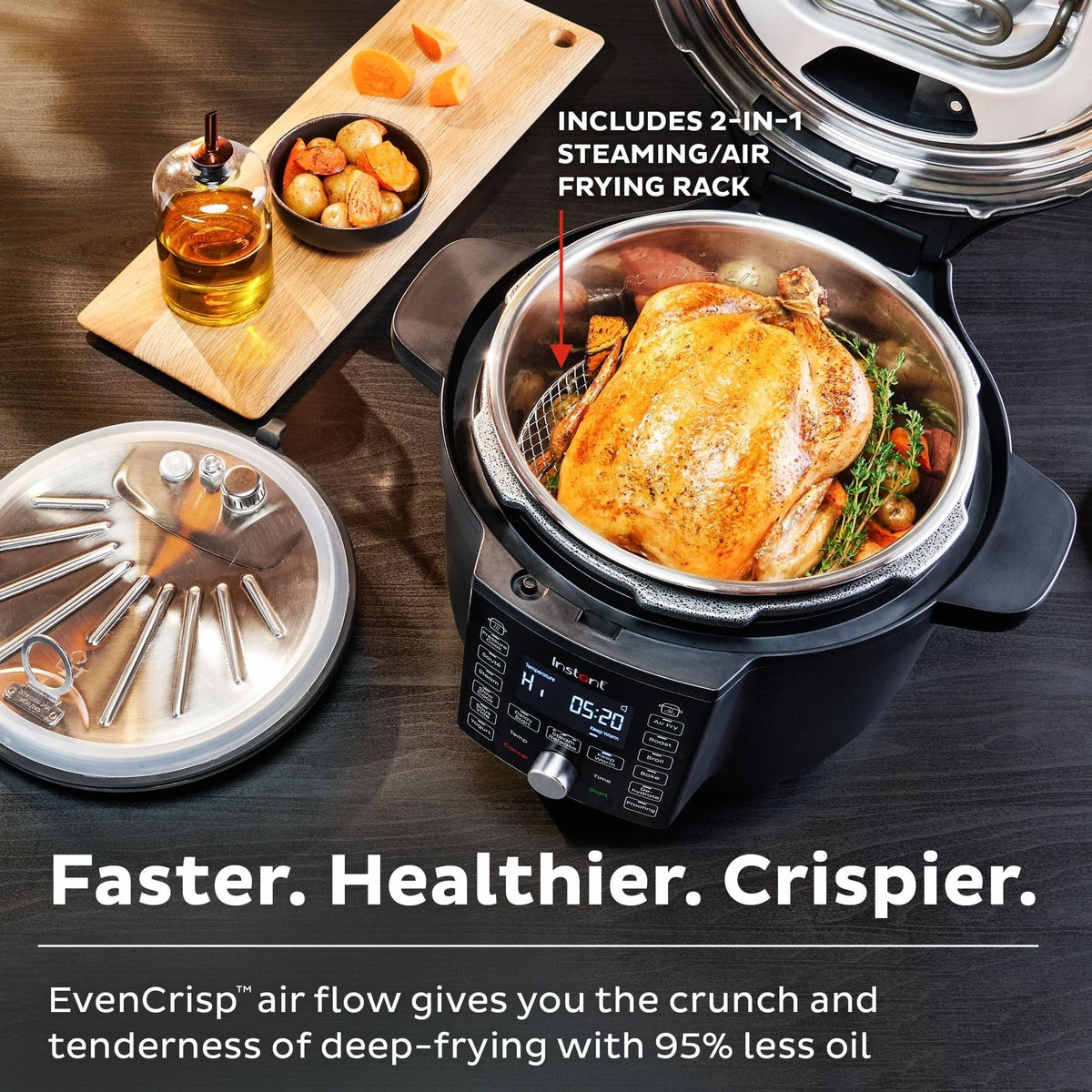 Instant Pot® DuoTM CrispTM 6.5QT with Ultimate Lid Multi-Cooker and Air Fryer