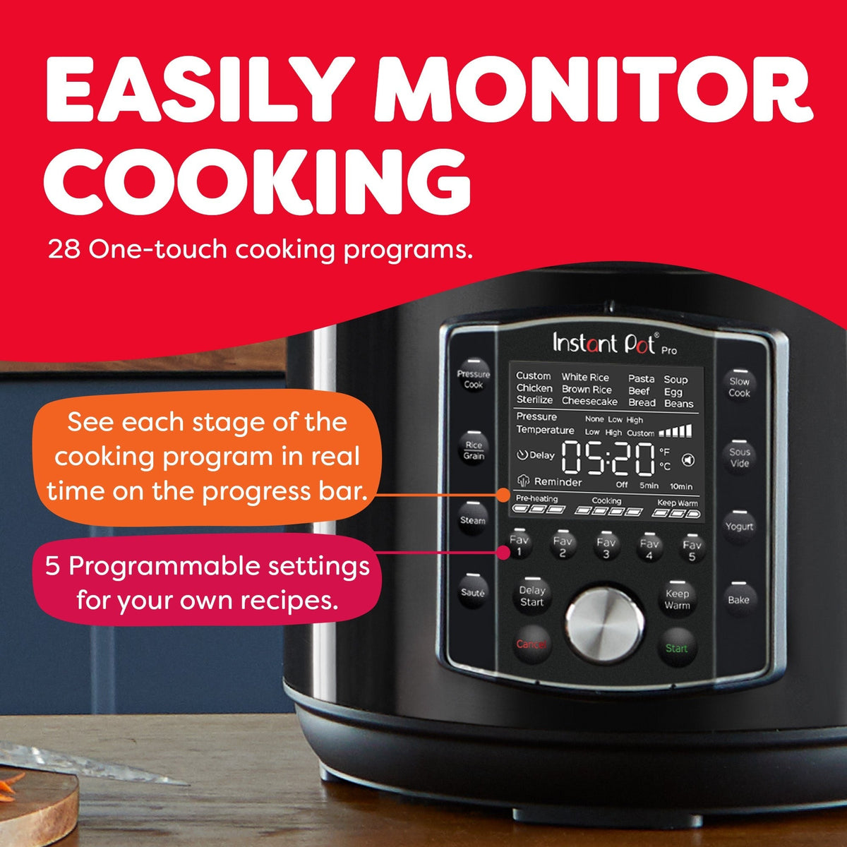 Instant Pot® ProTM 6QT Multi-Use Pressure Cooker