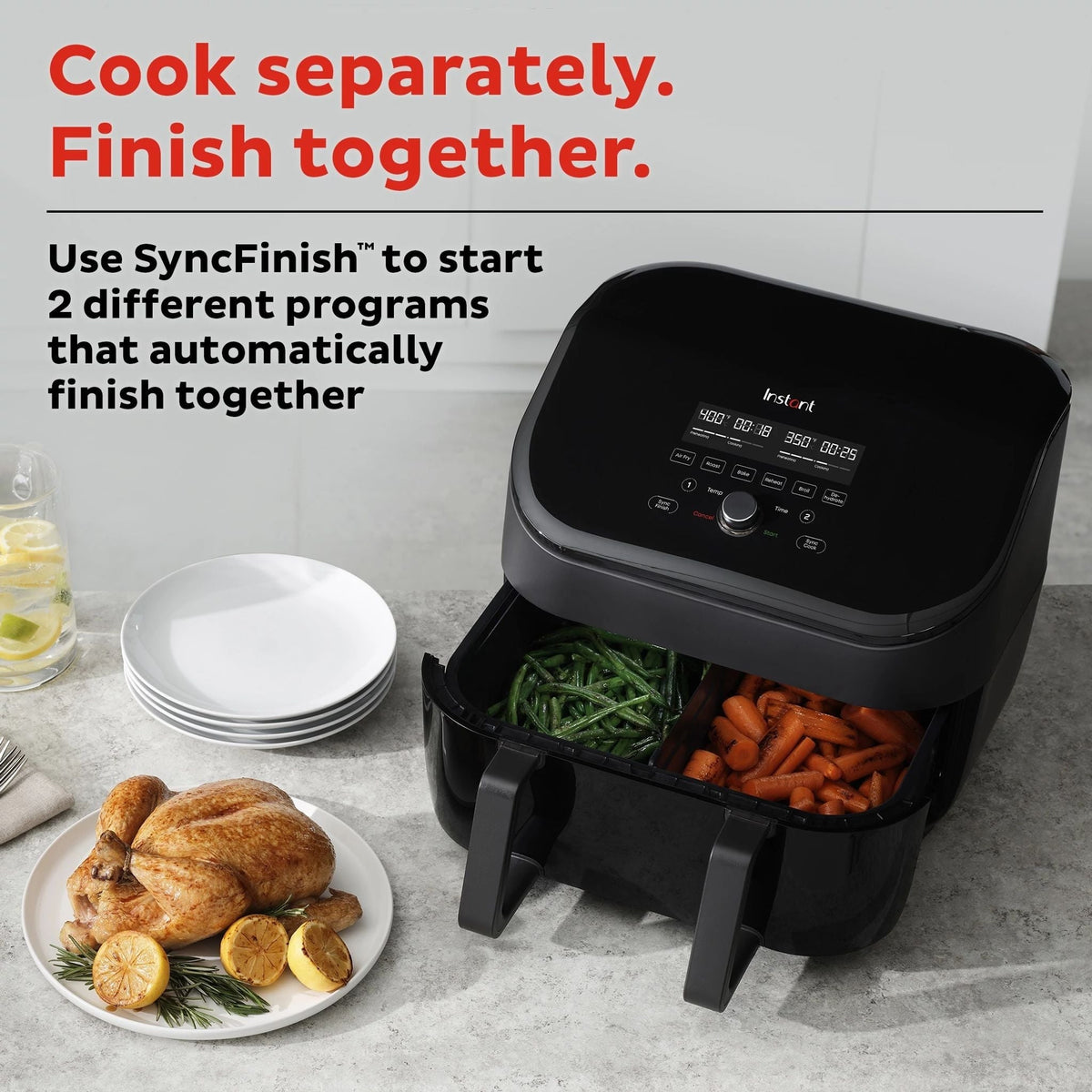Instant Pot® 9QT VORTEX® Air Fryer with VersaZoneTM Technology