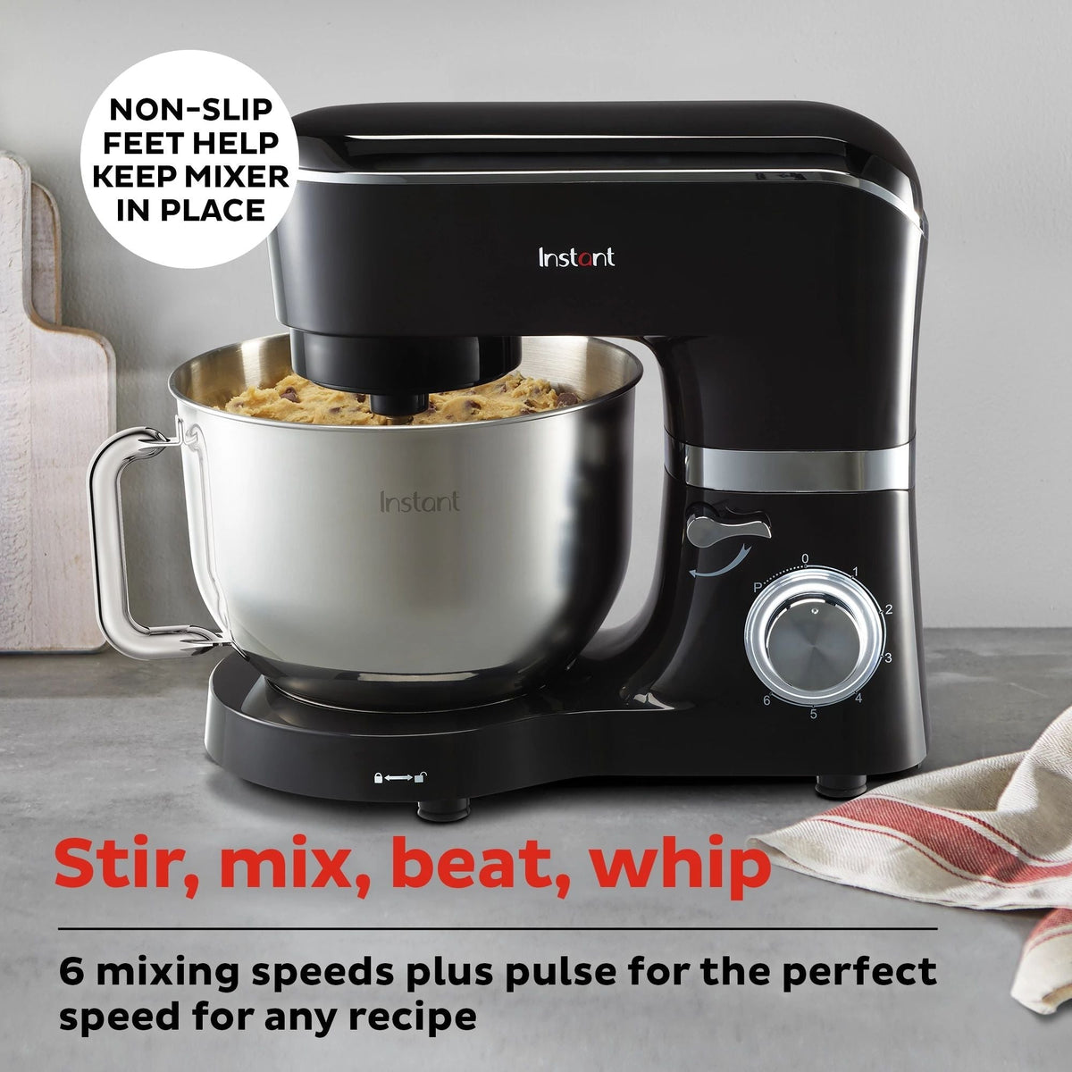 Instant Pot® 6.3QT Stand Mixer, Black