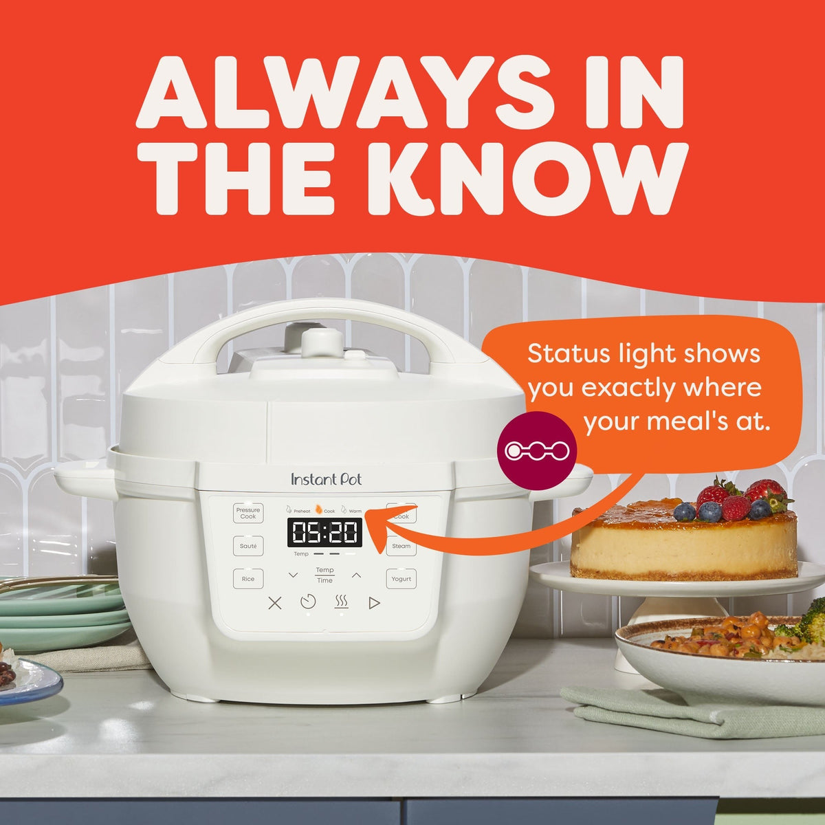 Instant Pot® 4QT RIOTM Mini Multi-Cooker, Sea Salt